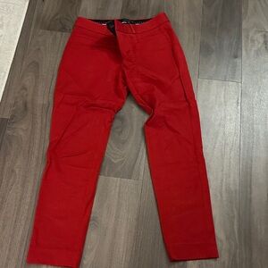 Banana Republic women’s Sloan pant in red, size 2